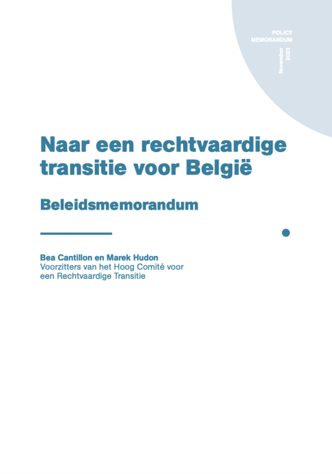 Naar een rechtvaardige transitie voor België - Beleidsmemorandum